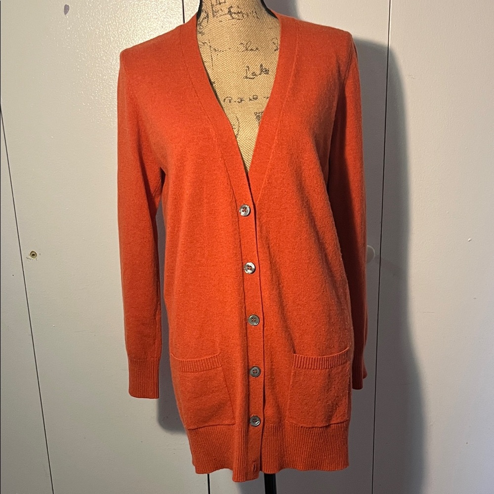 Pure Collection 100% cashmere Vibrant Orange sweaters
